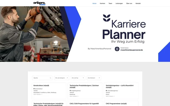 Demo eines Karriereportals