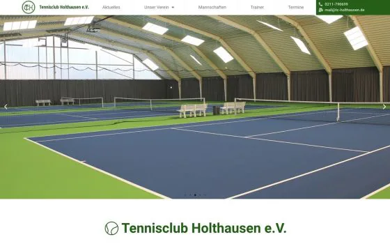 Website Tennisclub Holthausen