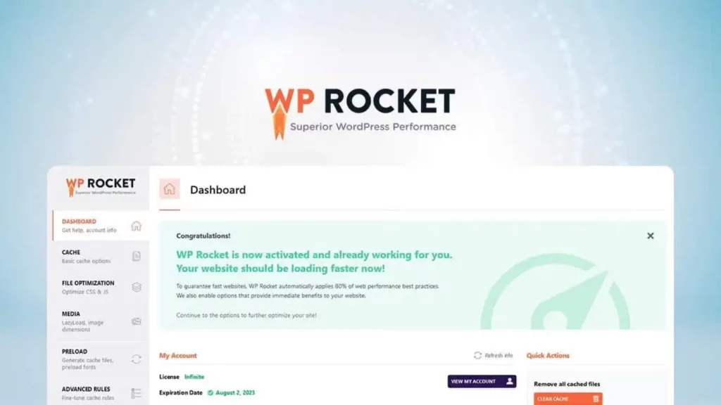 WP Rocket für WordPress