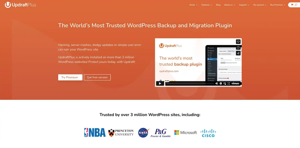 WordPress Backup mit UpdraftPlus